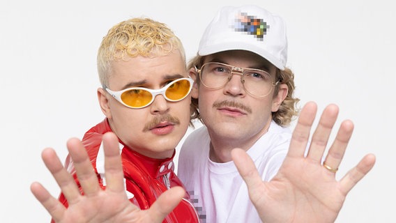 Henri Piispanen und Windows95man, Finnlands ESC-Kandidaten 2024. © YLE/Nelly Kenttä Foto: Nelli Kenttä